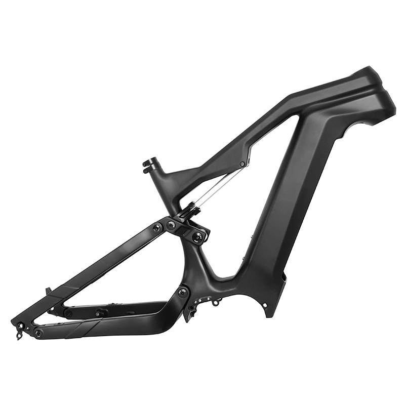 Cadre EMTB en fibre de carbone à suspension complète pour moteur Bafang M620